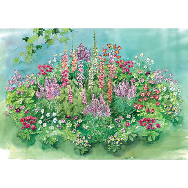 40-Foot Perennial Shade Garden
