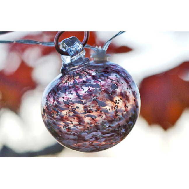 Solar Glass String Lights - Purple