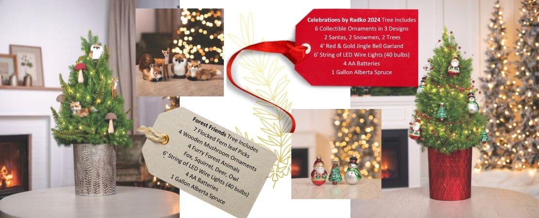 tabletop trees and what they include