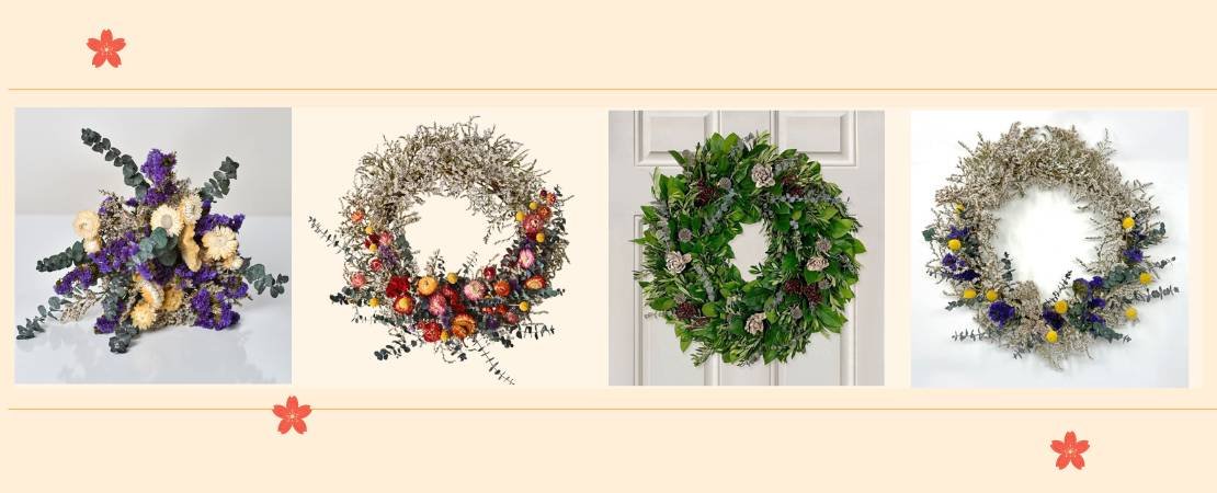 collection of wreaths for sale