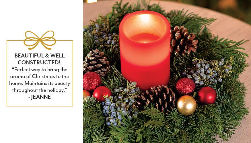 Evergreen Candle Ring