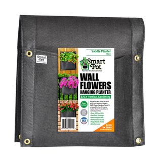 Smart Pot&reg; Wall Flower Saddle Planter 6-Gallon Fabric Planter (Black)