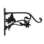 Restorers Brass Butterfly & Flower Plant Hanger - Pair Thumb