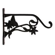Restorers Iron Butterfly & Flower Plant Hanger - Pair Thumb