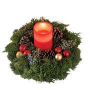 Classic Christmas Fresh Evergreen Centerpiece Alternate Image 3