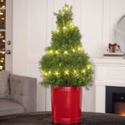 Classic Red Spruce it Up Tabletop Tree Alternate Image 1