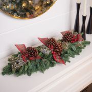 Berries & Bows Christmas Garland Thumb