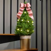 Pink Shimmer Potted Christmas Tree Thumb