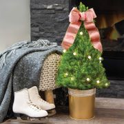 Pink Shimmer Potted Christmas Tree Alternate Image 2