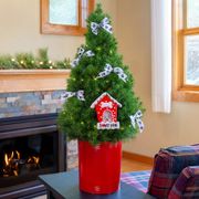 Best Dog Ever Potted Christmas Tree Thumb