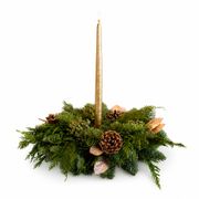 Winter Shimmer Fresh Evergreen Centerpiece Alternate Image 2
