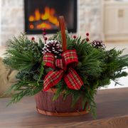 Home for the Holidays Fresh Evergreen Centerpiece Alternate Image 1