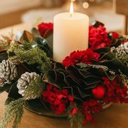 Holiday Cheer Fresh Magnolia Centerpiece Alternate Image 1