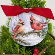 Cardinal's Visit Living Tabletop Christmas Tree Alternate Image 2