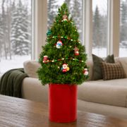 Santa's Surprise Living Tabletop Christmas Tree Thumb