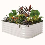 Vego Garden&reg; 17-Inch 6 In 1 Modular Metal Raised Bed (White) Alternate Image 4