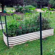 Vego Garden&reg; 17-Inch 10 In 1 Modular Metal Raised Bed (White) Thumb