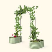 Vego Garden&reg; Modular Arched Single Section 1.5 Foot Trellis System Alternate Image 3