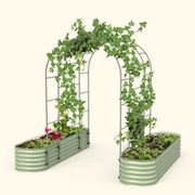 Vego Garden&reg; Modular Arched Single Section 1.5 Foot Trellis System Alternate Image 6