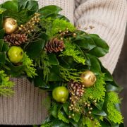 Golden Cedar Fresh Magnolia Wreath Alternate Image 1
