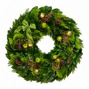 Golden Cedar Fresh Magnolia Wreath Alternate Image 2