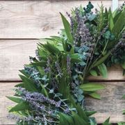 Fresh Bay Leaf, Rosemary and Dried Lavender Wreath Alternate Image 3