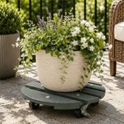 Wagner&reg; 11.4-Inch Round Plant Caddy - Sage Green Alternate Image 4