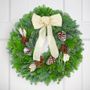 Winter Shimmer Wreath with Lights