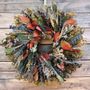 Golden Embers Preserved Floral Wreath