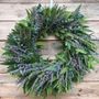 Fresh Bay Leaf, Rosemary and Dried Lavender Wreath
