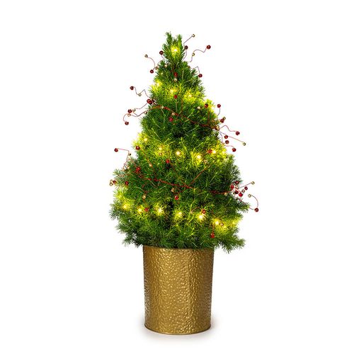 Jingle Bell Joy Potted Christmas Tree Image