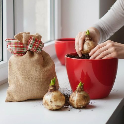 Grow Your Own Red Lion Amaryllis Bulbs Image