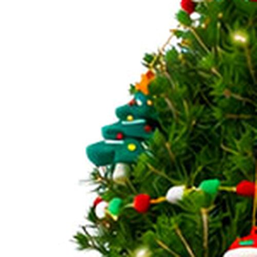 Santa's Surprise Living Tabletop Christmas Tree Image