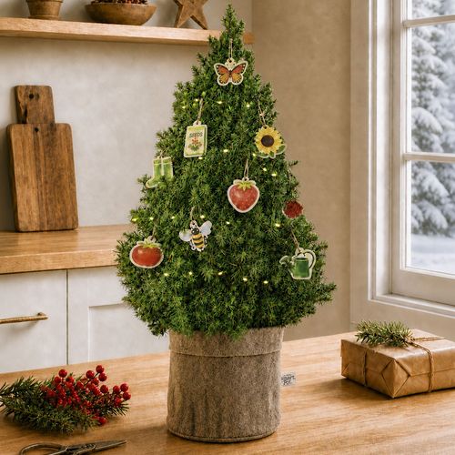 Garden Party Living Tabletop Christmas Tree Image
