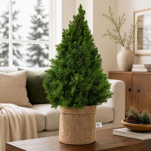 Natural Beauty Spruce It Up Living Tabletop Christmas Tree Image