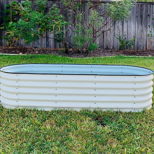 Vego Garden&reg; 17-Inch 6 In 1 Modular Metal Raised Bed (White) Image