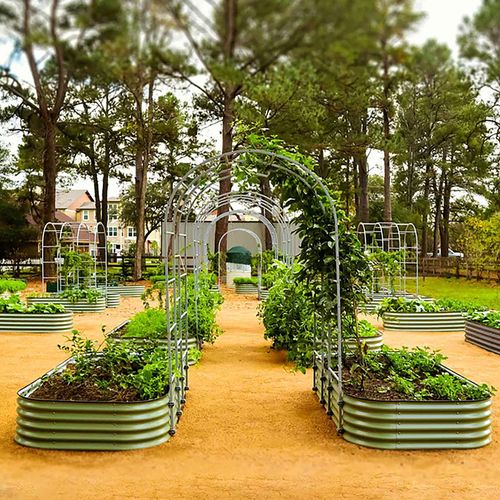 Vego Garden&reg; Modular Arched Single Section 1.5 Foot Trellis System Image