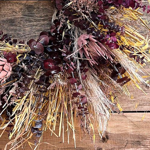 Sonoma Sunsets Dried Floral Wreath Image