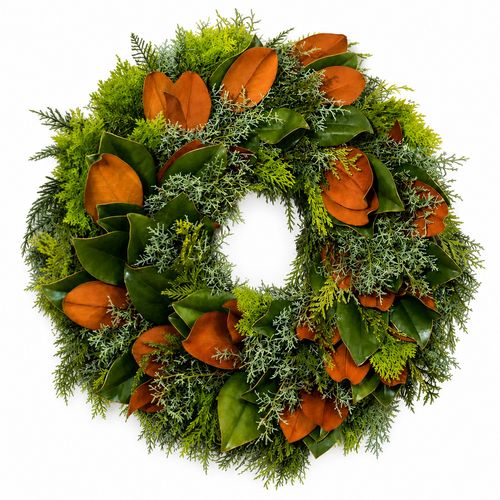 Fresh Bunches Fresh Magnolia Wreath Image