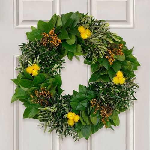 Golden Meadow Wreath Image