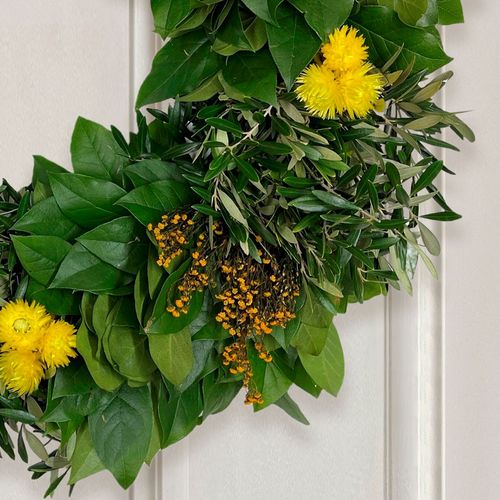 Golden Meadow Wreath Image