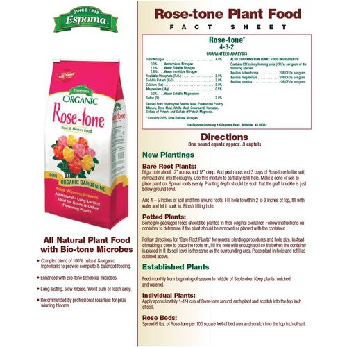 Espoma Organic&reg; Rose-tone&reg; Rose & Flower Food Image