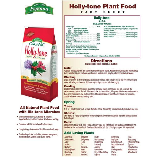 Espoma Organic&reg; Holly-tone&reg; Evergreen & Azalea Food Image
