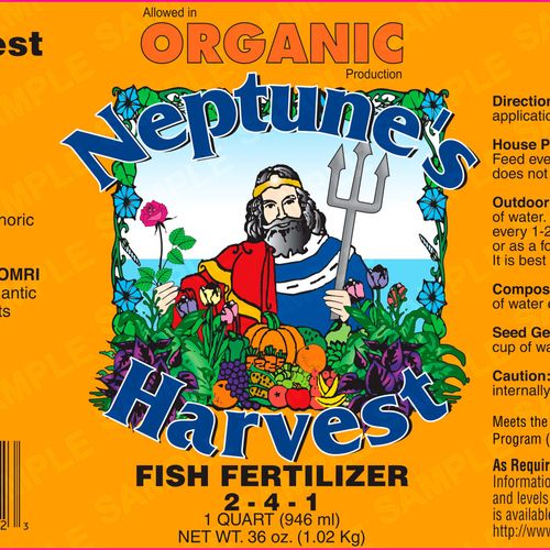Neptune's Harvest Organic Hydrolyzed Fish (2-4-1) Fertilizer 36 oz. Image