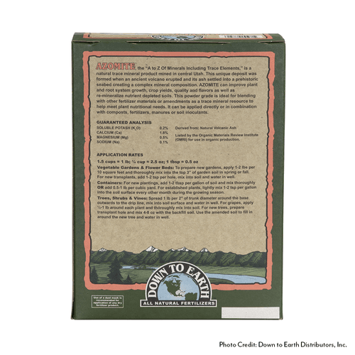 Down to Earth All Natural Azomite&reg; Slow Release Trace Minerals 5lb. 0-0-0.2 Image