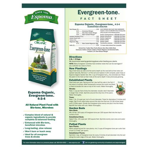 Espoma Organic&reg; Evergreen-tone&reg; Tree & Shrub Food Image