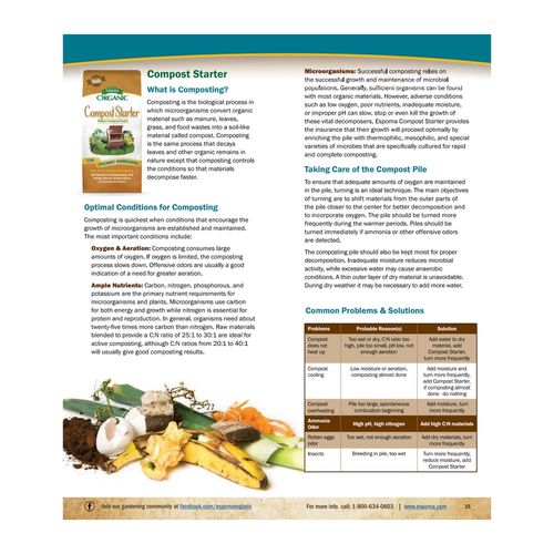 Espoma Organic&reg; Compost Starter Image