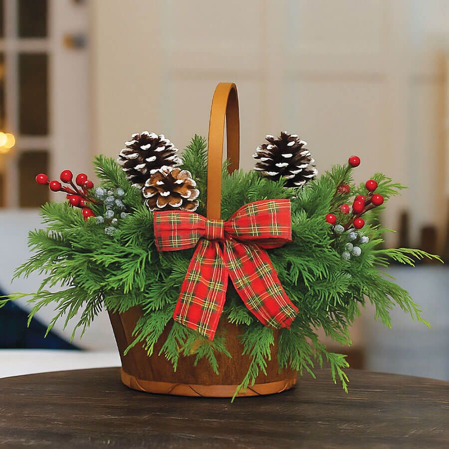 Home for the Holidays Evergreen Centerpiece Image