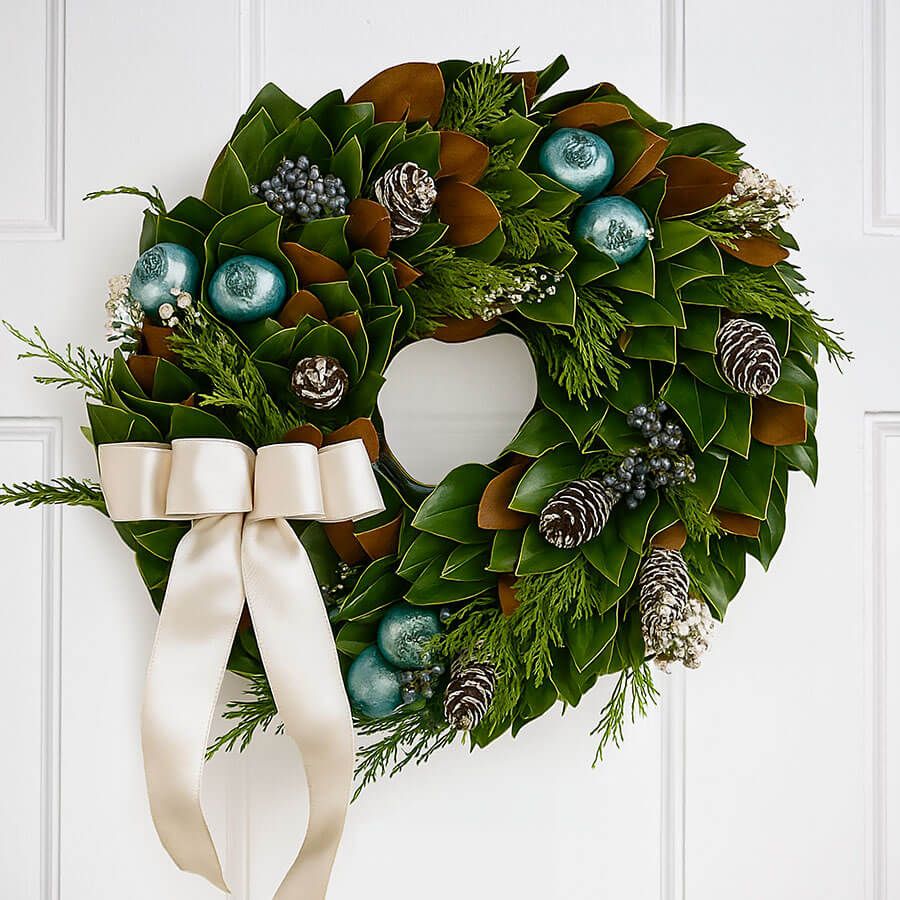 First Snow Magnolia Wreath Image