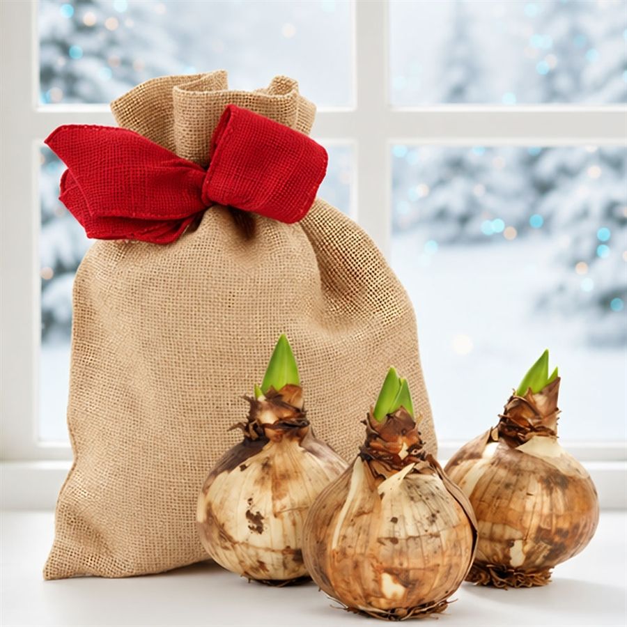 Grow & Bloom Red Lion Amaryllis Gift Set Image